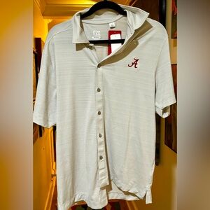Cutter & Buck Alabama University button up short sleeve shirt